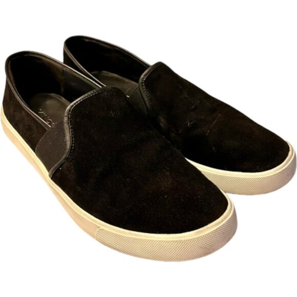 Vince Preston Slip on Suede Sneakers - Black - 9 - Picture 2 of 10